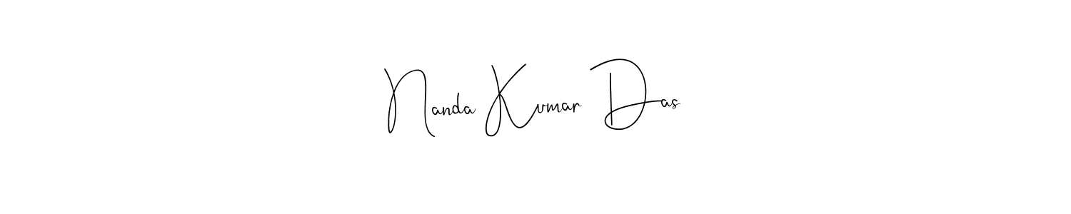 You should practise on your own different ways (Andilay-7BmLP) to write your name (Nanda Kumar Das) in signature. don't let someone else do it for you. Nanda Kumar Das signature style 4 images and pictures png