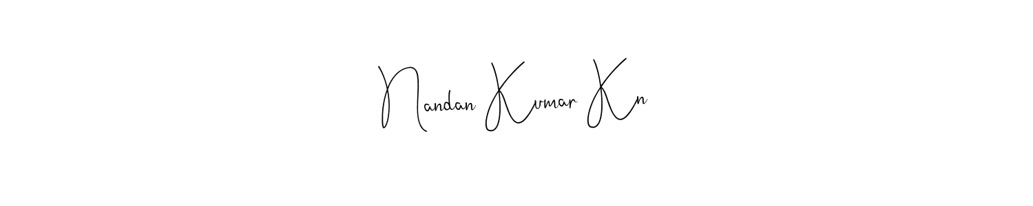 Also we have Nandan Kumar Kn name is the best signature style. Create professional handwritten signature collection using Andilay-7BmLP autograph style. Nandan Kumar Kn signature style 4 images and pictures png