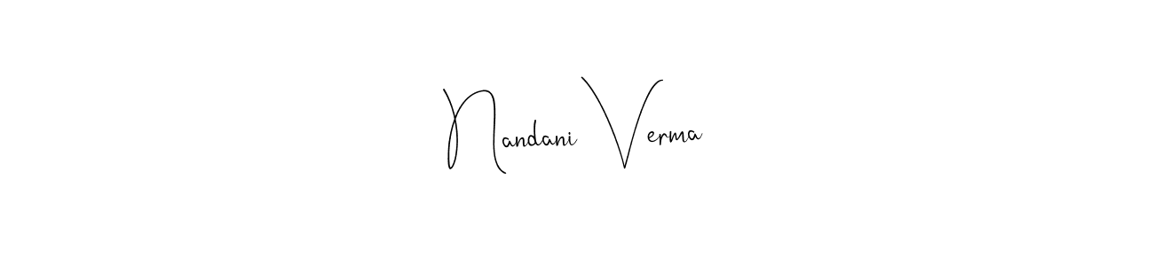 Here are the top 10 professional signature styles for the name Nandani Verma. These are the best autograph styles you can use for your name. Nandani Verma signature style 4 images and pictures png