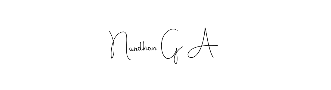How to Draw Nandhan G A signature style? Andilay-7BmLP is a latest design signature styles for name Nandhan G A. Nandhan G A signature style 4 images and pictures png