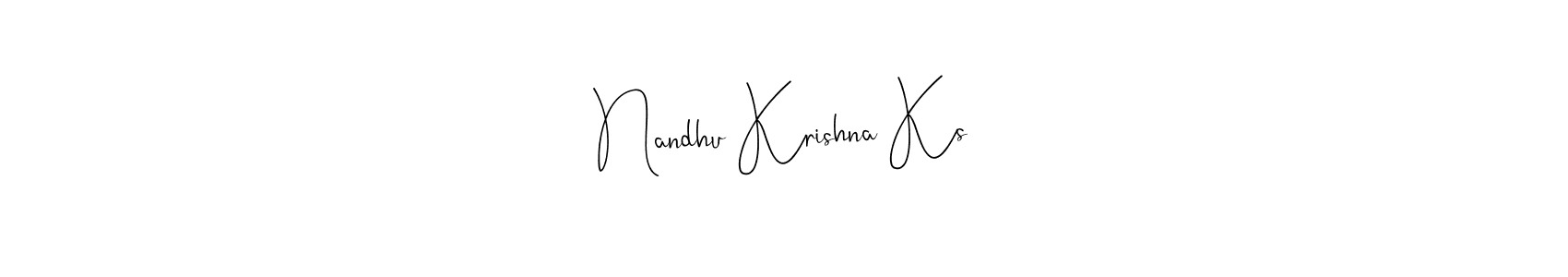 Here are the top 10 professional signature styles for the name Nandhu Krishna Ks. These are the best autograph styles you can use for your name. Nandhu Krishna Ks signature style 4 images and pictures png