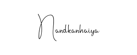 The Andilay-7BmLP font transforms the name Nandkanhaiya into an executive sign with sharp precision and distinguished character. Nandkanhaiya signature style 4 images and pictures png
