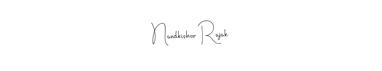 Make a beautiful signature design for name Nandkishor Rajak. Use this online signature maker to create a handwritten signature for free. Nandkishor Rajak signature style 4 images and pictures png