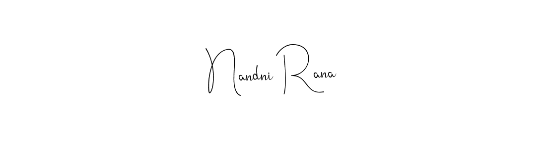 Also You can easily find your signature by using the search form. We will create Nandni Rana name handwritten signature images for you free of cost using Andilay-7BmLP sign style. Nandni Rana signature style 4 images and pictures png