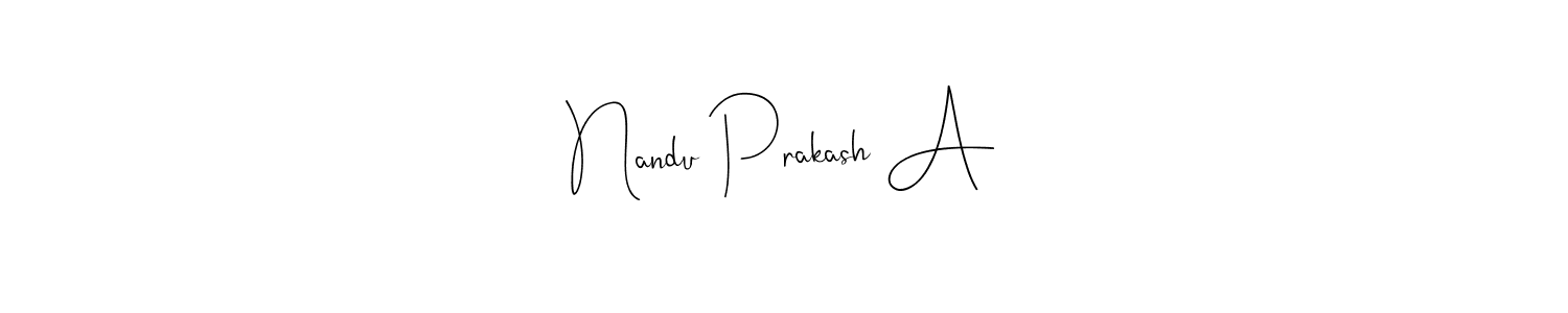 Andilay-7BmLP is a professional signature style that is perfect for those who want to add a touch of class to their signature. It is also a great choice for those who want to make their signature more unique. Get Nandu Prakash A name to fancy signature for free. Nandu Prakash A signature style 4 images and pictures png