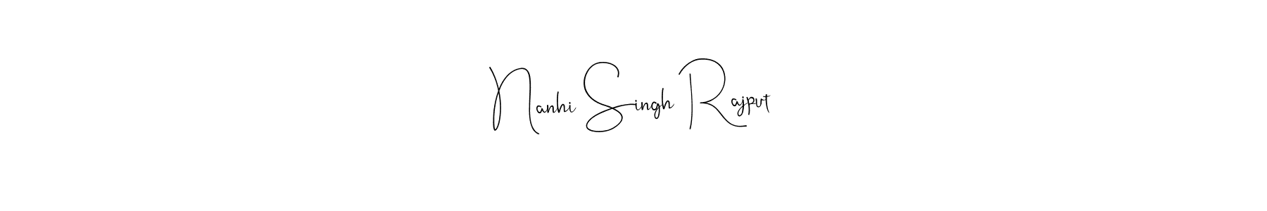 How to Draw Nanhi Singh Rajput signature style? Andilay-7BmLP is a latest design signature styles for name Nanhi Singh Rajput. Nanhi Singh Rajput signature style 4 images and pictures png