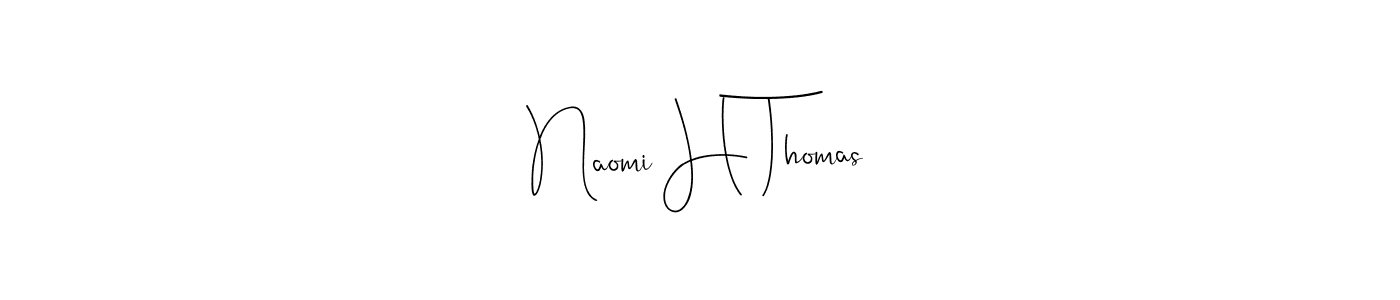 if you are searching for the best signature style for your name Naomi H Thomas. so please give up your signature search. here we have designed multiple signature styles  using Andilay-7BmLP. Naomi H Thomas signature style 4 images and pictures png