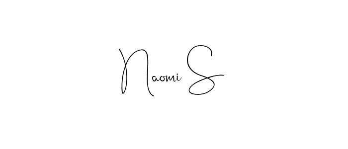 Naomi S stylish signature style. Best Handwritten Sign (Andilay-7BmLP) for my name. Handwritten Signature Collection Ideas for my name Naomi S. Naomi S signature style 4 images and pictures png