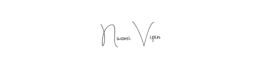 The best way (Andilay-7BmLP) to make a short signature is to pick only two or three words in your name. The name Naomi Vipin include a total of six letters. For converting this name. Naomi Vipin signature style 4 images and pictures png