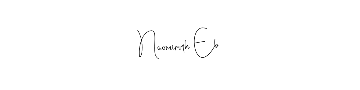 You can use this online signature creator to create a handwritten signature for the name Naomiruth Eb. This is the best online autograph maker. Naomiruth Eb signature style 4 images and pictures png