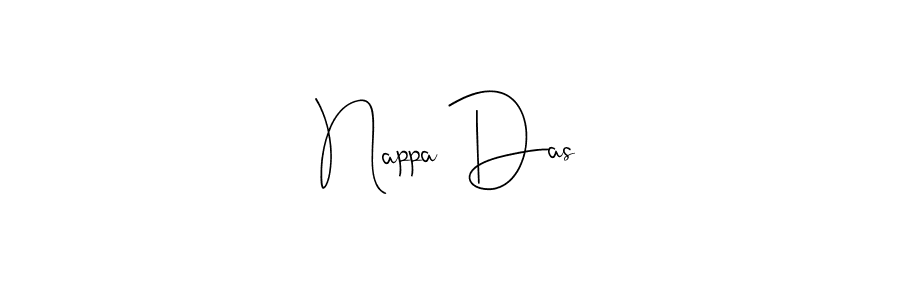 You should practise on your own different ways (Andilay-7BmLP) to write your name (Nappa Das) in signature. don't let someone else do it for you. Nappa Das signature style 4 images and pictures png