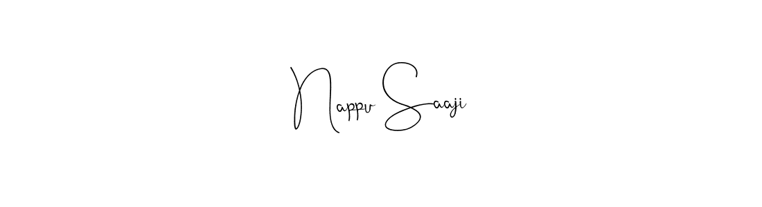 Nappu Saaji stylish signature style. Best Handwritten Sign (Andilay-7BmLP) for my name. Handwritten Signature Collection Ideas for my name Nappu Saaji. Nappu Saaji signature style 4 images and pictures png