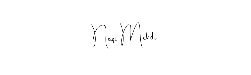 Andilay-7BmLP is a professional signature style that is perfect for those who want to add a touch of class to their signature. It is also a great choice for those who want to make their signature more unique. Get Naqi Mehdi name to fancy signature for free. Naqi Mehdi signature style 4 images and pictures png