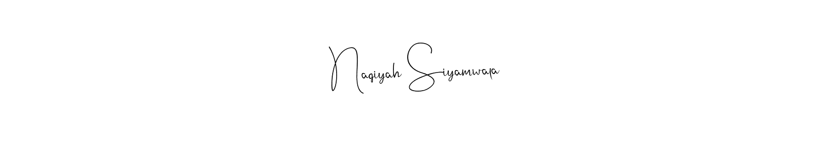 Naqiyah Siyamwala stylish signature style. Best Handwritten Sign (Andilay-7BmLP) for my name. Handwritten Signature Collection Ideas for my name Naqiyah Siyamwala. Naqiyah Siyamwala signature style 4 images and pictures png