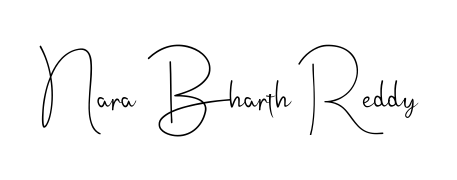 Similarly Andilay-7BmLP is the best handwritten signature design. Signature creator online. You can use it as an online autograph creator for name Nara Bharth Reddy. Nara Bharth Reddy signature style 4 images and pictures png