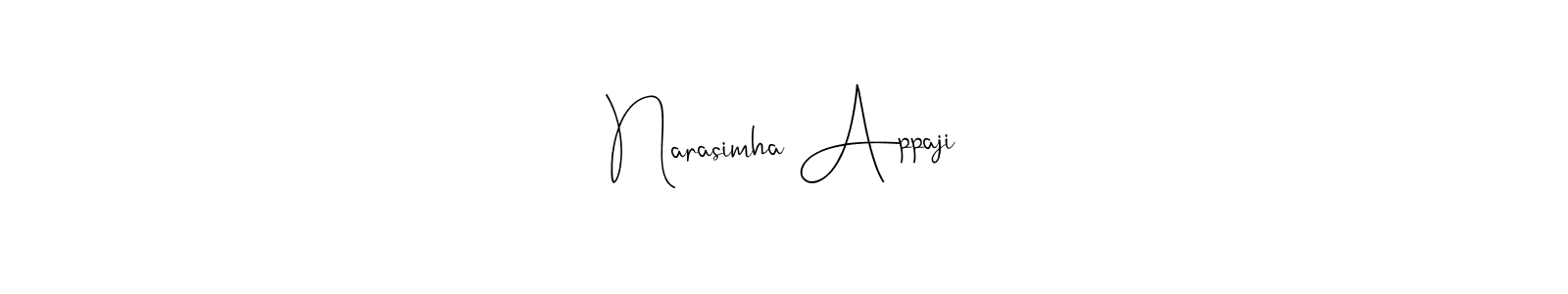 It looks lik you need a new signature style for name Narasimha Appaji. Design unique handwritten (Andilay-7BmLP) signature with our free signature maker in just a few clicks. Narasimha Appaji signature style 4 images and pictures png