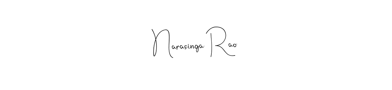 How to make Narasinga Rao signature? Andilay-7BmLP is a professional autograph style. Create handwritten signature for Narasinga Rao name. Narasinga Rao signature style 4 images and pictures png