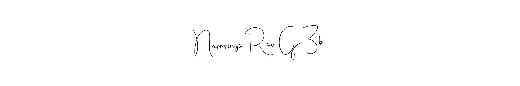 Also we have Narasinga Rao G 3b name is the best signature style. Create professional handwritten signature collection using Andilay-7BmLP autograph style. Narasinga Rao G 3b signature style 4 images and pictures png