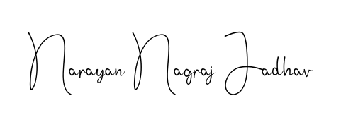 Use a signature maker to create a handwritten signature online. With this signature software, you can design (Andilay-7BmLP) your own signature for name Narayan Nagraj Jadhav. Narayan Nagraj Jadhav signature style 4 images and pictures png