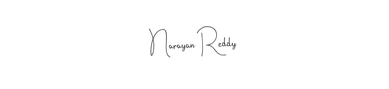 if you are searching for the best signature style for your name Narayan Reddy. so please give up your signature search. here we have designed multiple signature styles  using Andilay-7BmLP. Narayan Reddy signature style 4 images and pictures png