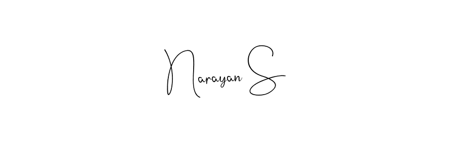 Make a short Narayan S signature style. Manage your documents anywhere anytime using Andilay-7BmLP. Create and add eSignatures, submit forms, share and send files easily. Narayan S signature style 4 images and pictures png