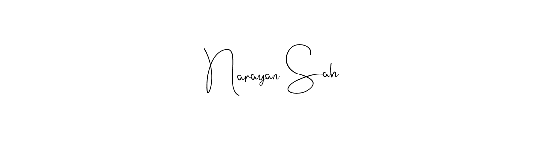 Design your own signature with our free online signature maker. With this signature software, you can create a handwritten (Andilay-7BmLP) signature for name Narayan Sah. Narayan Sah signature style 4 images and pictures png