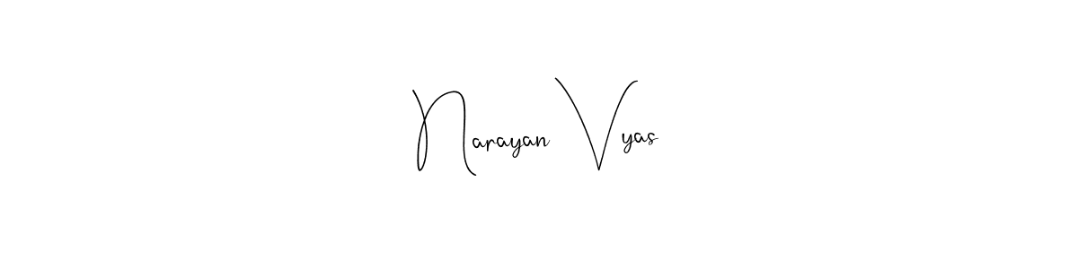 Use a signature maker to create a handwritten signature online. With this signature software, you can design (Andilay-7BmLP) your own signature for name Narayan Vyas. Narayan Vyas signature style 4 images and pictures png