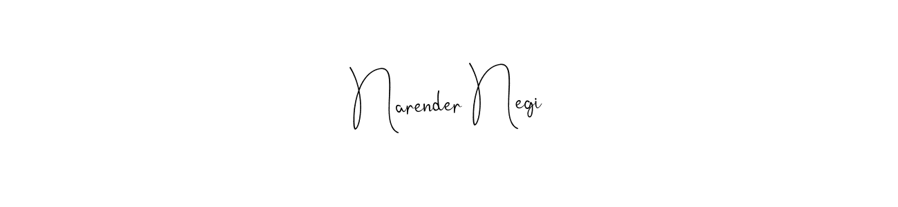 It looks lik you need a new signature style for name Narender Negi. Design unique handwritten (Andilay-7BmLP) signature with our free signature maker in just a few clicks. Narender Negi signature style 4 images and pictures png