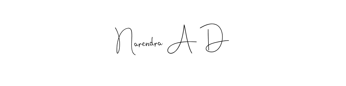 Also You can easily find your signature by using the search form. We will create Narendra A D name handwritten signature images for you free of cost using Andilay-7BmLP sign style. Narendra A D signature style 4 images and pictures png