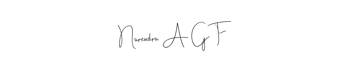 You should practise on your own different ways (Andilay-7BmLP) to write your name (Narendra A G F) in signature. don't let someone else do it for you. Narendra A G F signature style 4 images and pictures png