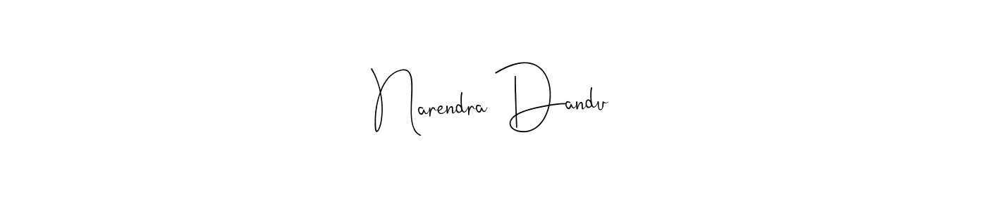 Make a beautiful signature design for name Narendra Dandu. With this signature (Andilay-7BmLP) style, you can create a handwritten signature for free. Narendra Dandu signature style 4 images and pictures png