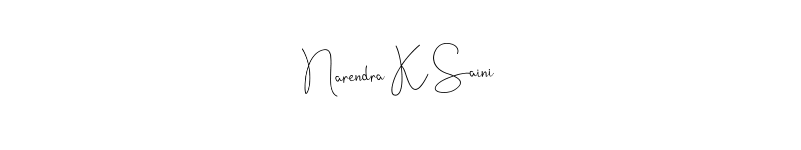 Here are the top 10 professional signature styles for the name Narendra K Saini. These are the best autograph styles you can use for your name. Narendra K Saini signature style 4 images and pictures png