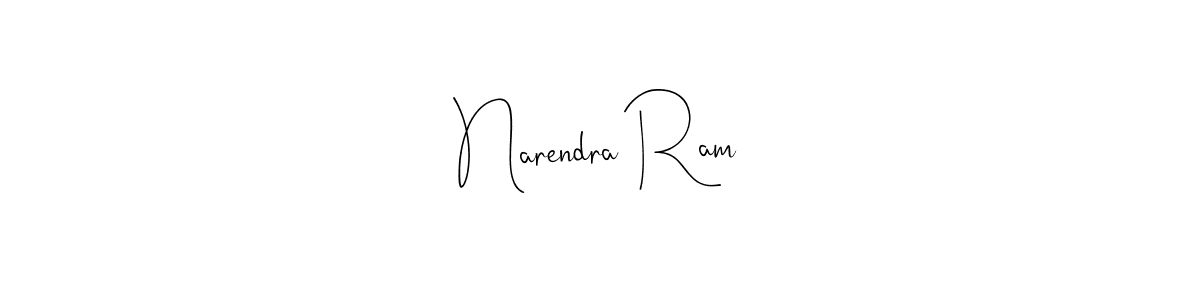 You should practise on your own different ways (Andilay-7BmLP) to write your name (Narendra Ram) in signature. don't let someone else do it for you. Narendra Ram signature style 4 images and pictures png