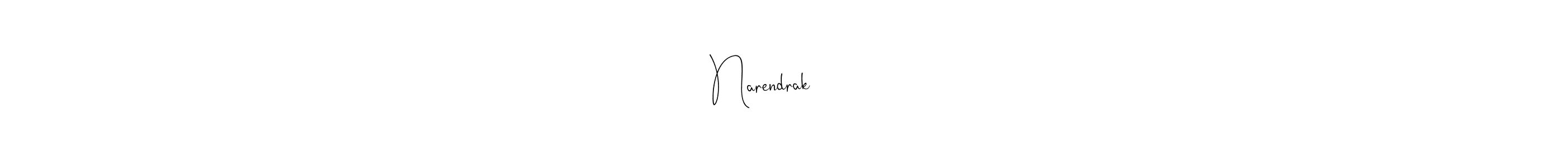 Design your own signature with our free online signature maker. With this signature software, you can create a handwritten (Andilay-7BmLP) signature for name Narendrak मकवाना. Narendrak मकवाना signature style 4 images and pictures png