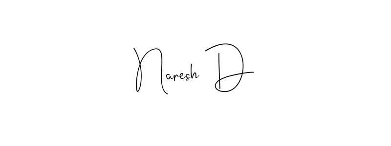 Here are the top 10 professional signature styles for the name Naresh D. These are the best autograph styles you can use for your name. Naresh D signature style 4 images and pictures png