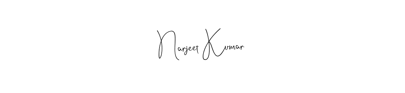 Narjeet Kumar stylish signature style. Best Handwritten Sign (Andilay-7BmLP) for my name. Handwritten Signature Collection Ideas for my name Narjeet Kumar. Narjeet Kumar signature style 4 images and pictures png