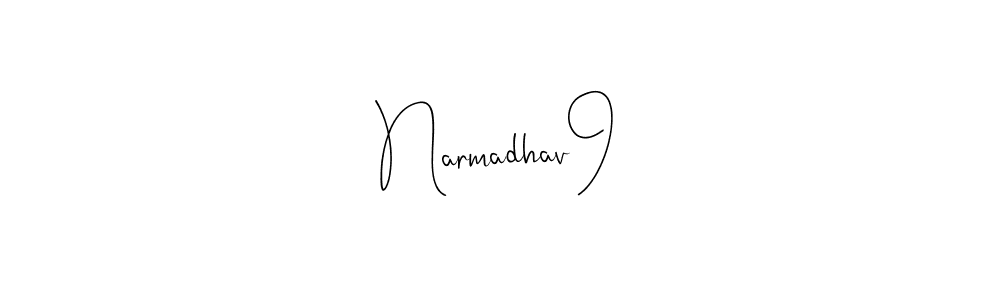 Use a signature maker to create a handwritten signature online. With this signature software, you can design (Andilay-7BmLP) your own signature for name Narmadhav9. Narmadhav9 signature style 4 images and pictures png