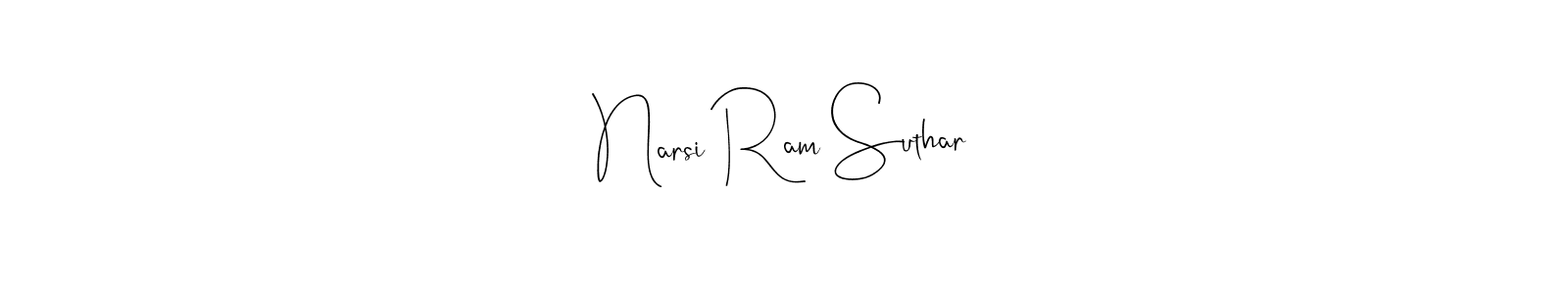 Make a beautiful signature design for name Narsi Ram Suthar. Use this online signature maker to create a handwritten signature for free. Narsi Ram Suthar signature style 4 images and pictures png
