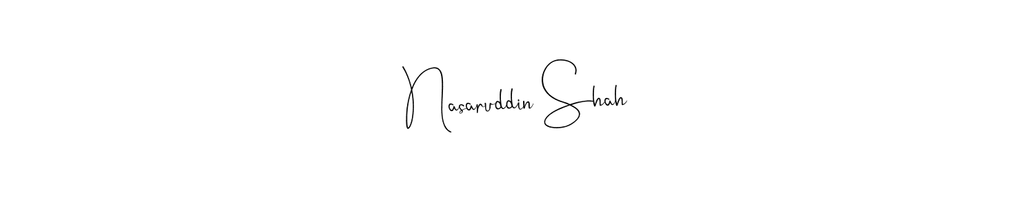Create a beautiful signature design for name Nasaruddin Shah. With this signature (Andilay-7BmLP) fonts, you can make a handwritten signature for free. Nasaruddin Shah signature style 4 images and pictures png