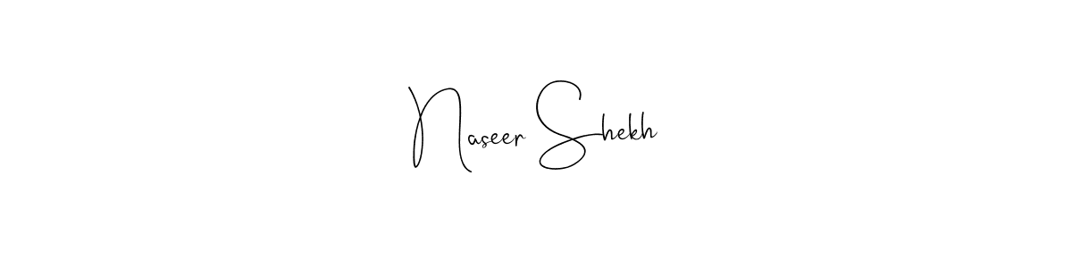 The best way (Andilay-7BmLP) to make a short signature is to pick only two or three words in your name. The name Naseer Shekh include a total of six letters. For converting this name. Naseer Shekh signature style 4 images and pictures png