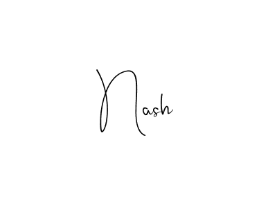 How to make Nash name signature. Use Andilay-7BmLP style for creating short signs online. This is the latest handwritten sign. Nash signature style 4 images and pictures png