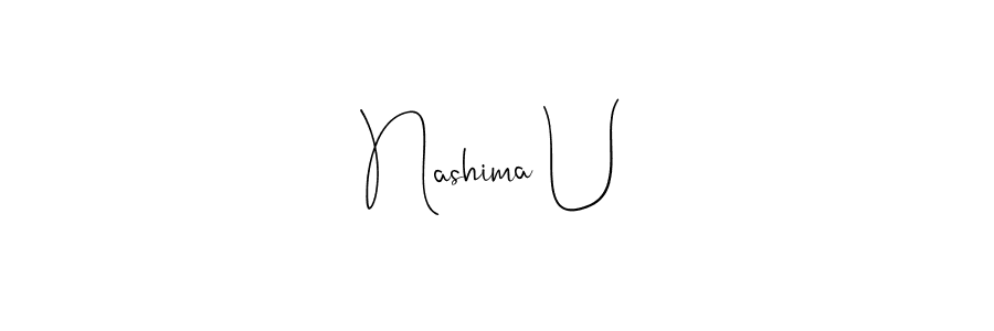 Once you've used our free online signature maker to create your best signature Andilay-7BmLP style, it's time to enjoy all of the benefits that Nashima U name signing documents. Nashima U signature style 4 images and pictures png