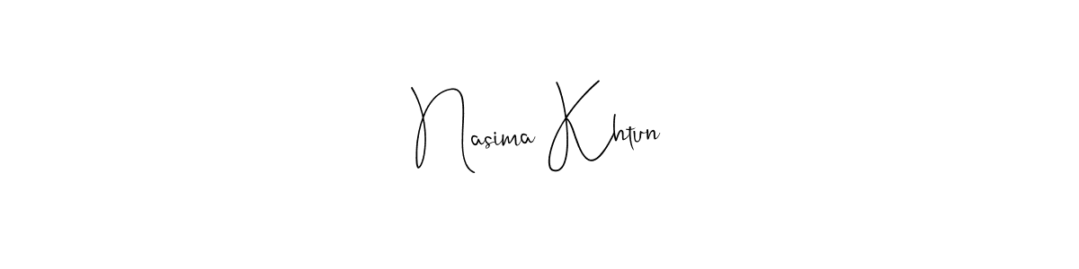 Best and Professional Signature Style for Nasima Khtun. Andilay-7BmLP Best Signature Style Collection. Nasima Khtun signature style 4 images and pictures png