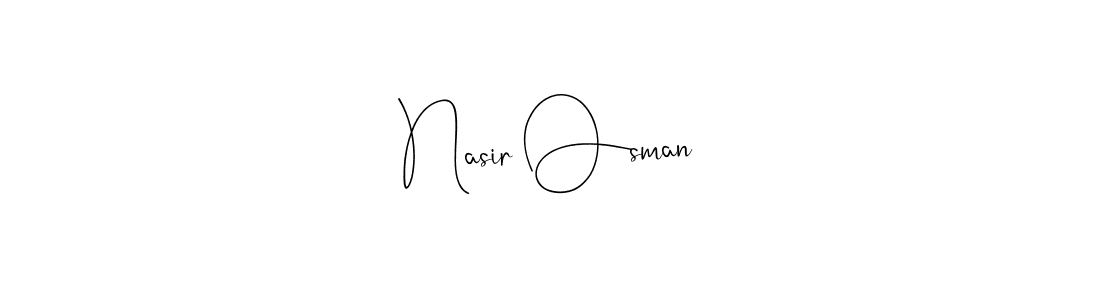 Andilay-7BmLP is a professional signature style that is perfect for those who want to add a touch of class to their signature. It is also a great choice for those who want to make their signature more unique. Get Nasir Osman name to fancy signature for free. Nasir Osman signature style 4 images and pictures png