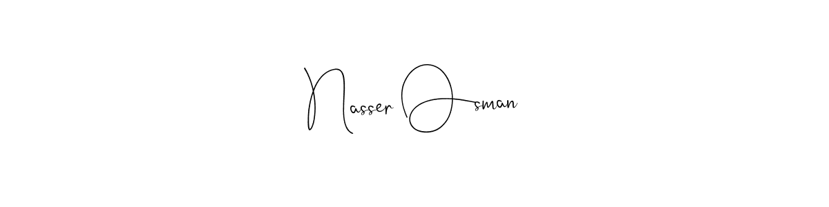 Also You can easily find your signature by using the search form. We will create Nasser Osman name handwritten signature images for you free of cost using Andilay-7BmLP sign style. Nasser Osman signature style 4 images and pictures png