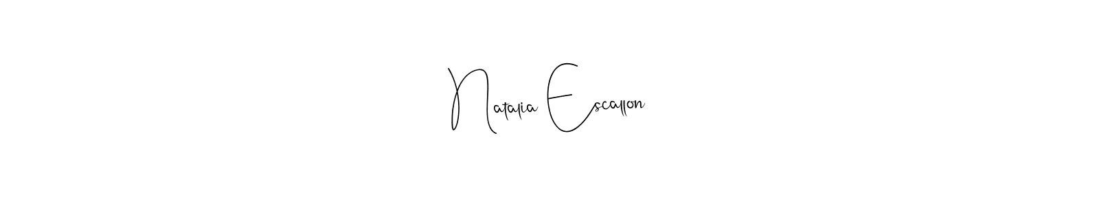 Check out images of Autograph of Natalia Escallon name. Actor Natalia Escallon Signature Style. Andilay-7BmLP is a professional sign style online. Natalia Escallon signature style 4 images and pictures png
