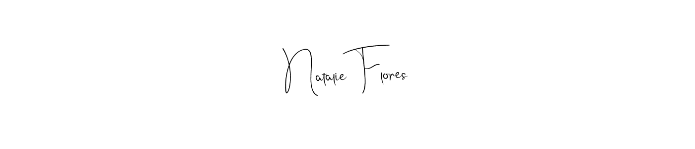 You should practise on your own different ways (Andilay-7BmLP) to write your name (Natalie Flores) in signature. don't let someone else do it for you. Natalie Flores signature style 4 images and pictures png