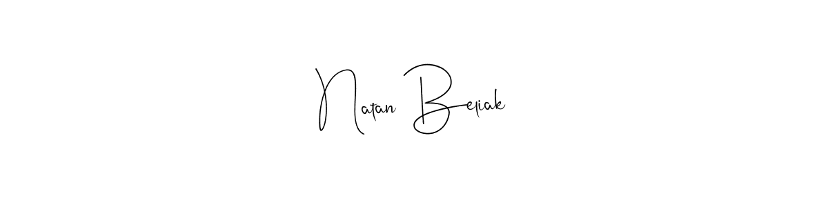 Create a beautiful signature design for name Natan Beliak. With this signature (Andilay-7BmLP) fonts, you can make a handwritten signature for free. Natan Beliak signature style 4 images and pictures png