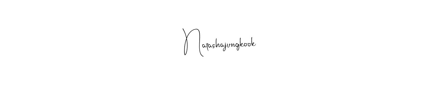 Also we have Natashajungkook name is the best signature style. Create professional handwritten signature collection using Andilay-7BmLP autograph style. Natashajungkook signature style 4 images and pictures png