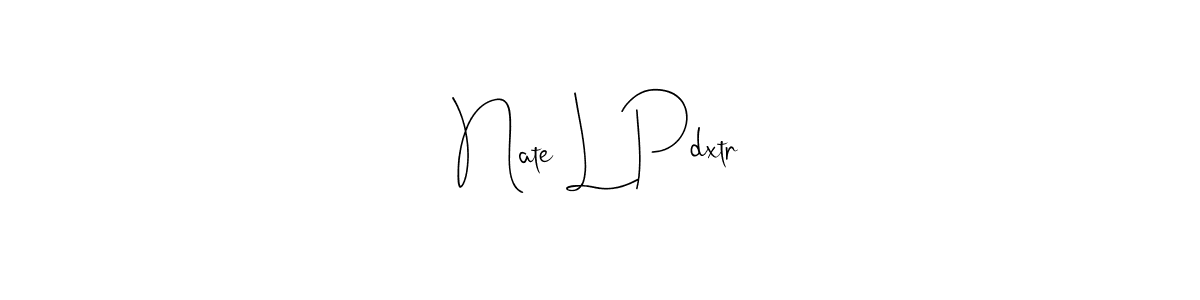 Make a beautiful signature design for name Nate L Pdxtr. Use this online signature maker to create a handwritten signature for free. Nate L Pdxtr signature style 4 images and pictures png